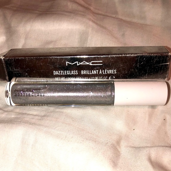 NEW MAC Limited Edition SHE-ZAM Light Silver Dazzleglass Lip Gloss Lipglosss - Picture 5 of 5